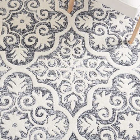 Safavieh 6 x 6 ft. Metro Contemporary Square Area Rug Black & Ivory MET859Z-6SQ